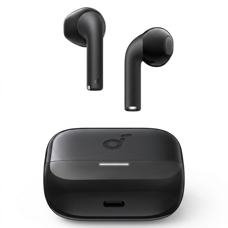 هدفون بلوتوثی انکر مدل Soundcore K20i با نویز کنسلینگ میکروفون (ENC)، درگاه شارژ USB Type-C، دارای کنترل لمسی، مقاوم در برابر پاشش آب با استاندارد