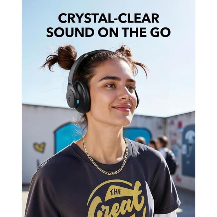 هدفون بلوتوثی انکر مدل Soundcore Q11i بدون قابلیت نویز کنسلینگ، درگاه شارژ USB Type-C، دارای میکروفون داخلی، شارژ سریع