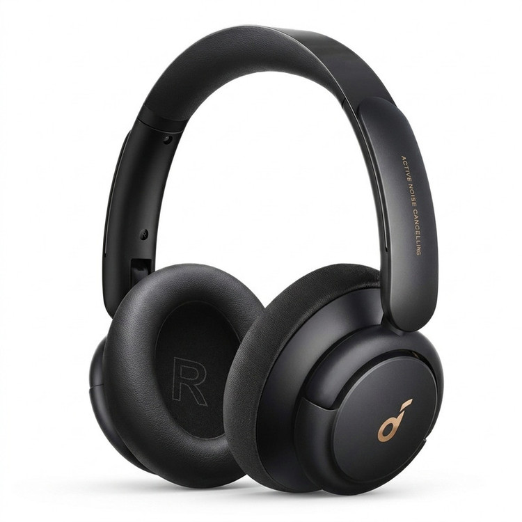 هدفون بلوتوثی انکر مدل SoundCore Life Q30 با نویز کنسلینگ فعال (ANC)، درگاه شارژ USB Type-C، دارای میکروفون دوگانه با حذف نویز، مجهز به فناوری Hi-Res Audio، دارای حالت Transparency برای شنیدن صدای محیط