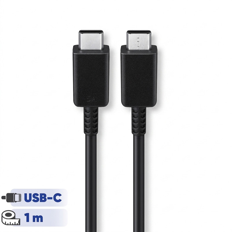 کابل تبدیل USB-C به USB-C سامسونگ مدل 1 متری  - 5 آمپر