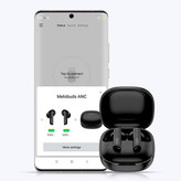 هدفون بلوتوثی کیو سی وای مدل Melobuds ANC HT05 با نویز کنسلینگ فعال (ANC)، درگاه شارژ USB Type-C، پشتیبانی از شارژ سریع، تکنولوژی حذف باد، مقاوم در برابر رطوبت و عرق