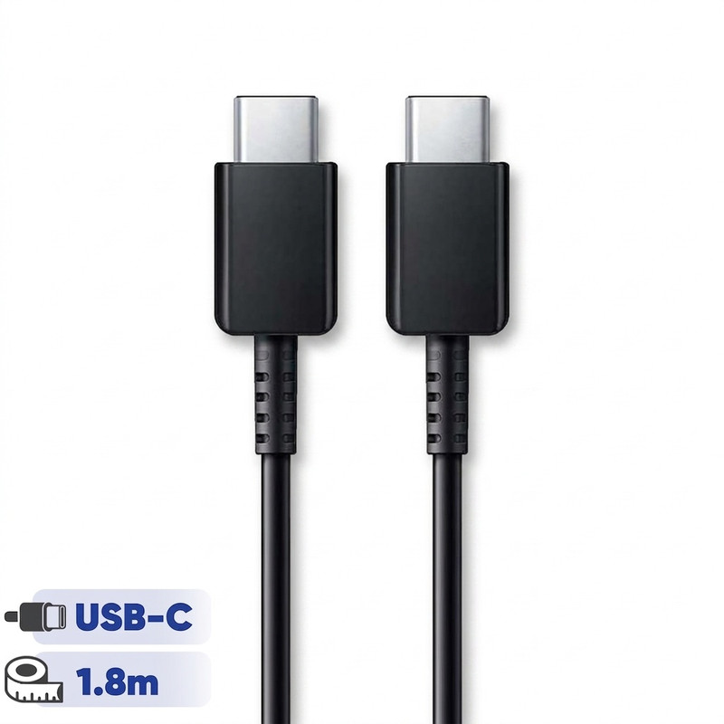 کابل تبدیل USB-C به USB-C سامسونگ مدل 1.8 متری - 3 آمپر