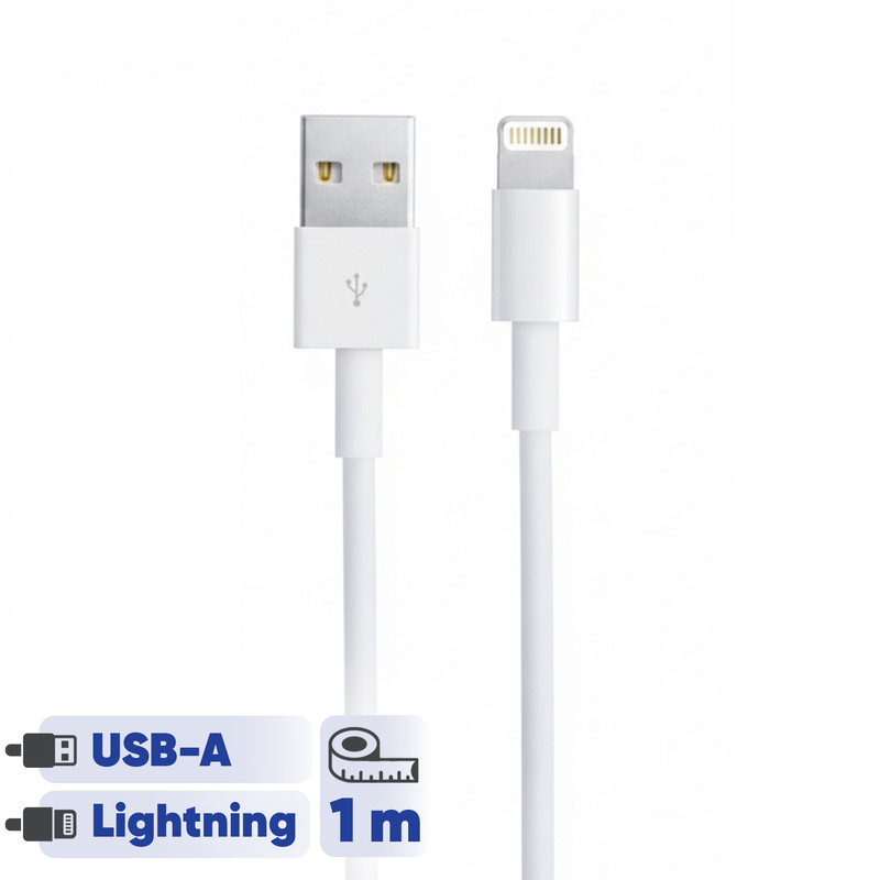 کابل تبدیل USB به لایتنینگ اپل طول 1 متر
