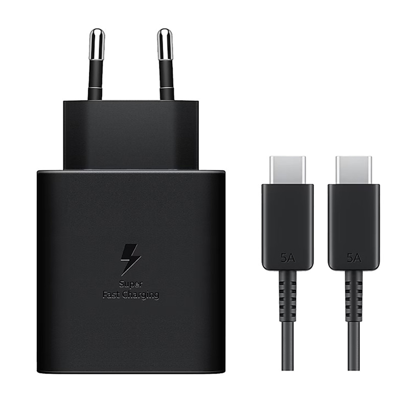 شارژر دیواری 50 وات سامسونگ مدل EP-T5020XBEGWW به همراه کابل USB-C