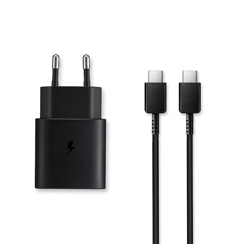 شارژر دیواری سامسونگ مدل EP-TA800 به همراه کابل تبدیل USB-C