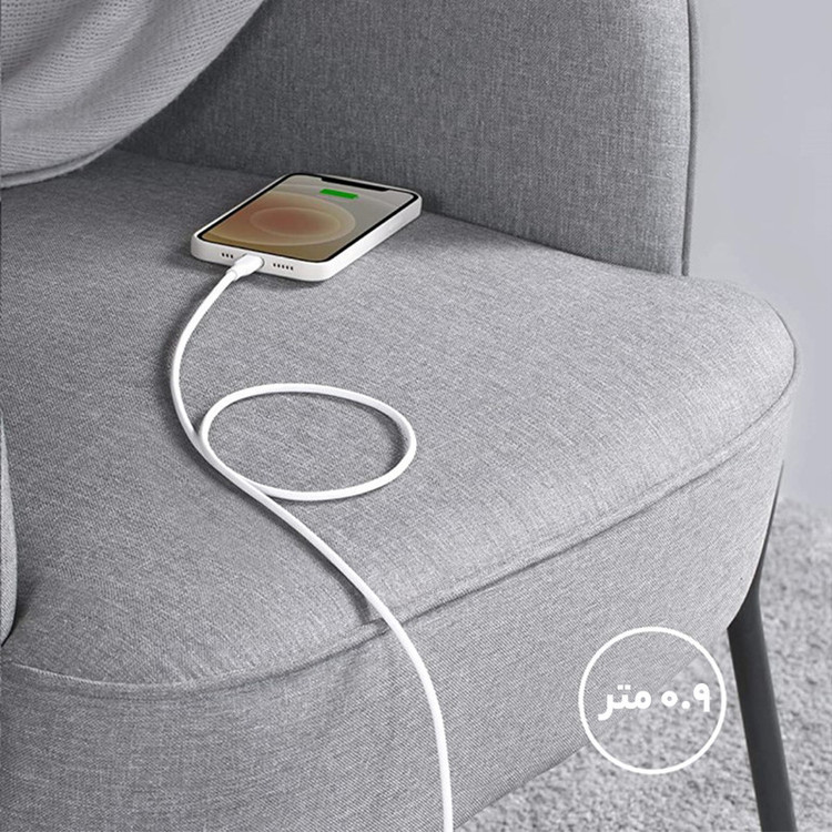 کابل تبدیل USB-C به لایتنینگ انکر مدل Power Line III Flow A8662 طول 0.9 متر
