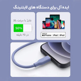 کابل تبدیل USB-C به لایتنینگ انکر مدل Power Line III Flow A8662 طول 0.9 متر