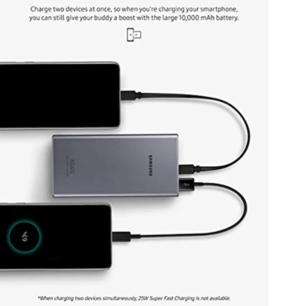 پاوربانک سامسونگ مدل EB-P3300 ظرفیت 10000 میلی آمپر ساعت
