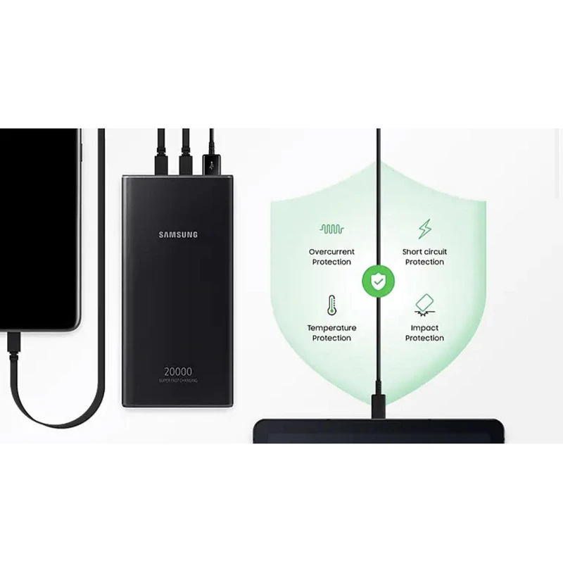 پاوربانک 25 وات سامسونگ مدل EB-P5300 ظرفیت 20000 میلیآمپرساعت