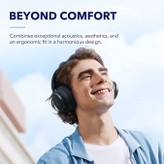 هدفون بلوتوثی برند انکر مدل Soundcore Space Q45 A3040 با نویز کنسلینگ فعال (ANC)، درگاه شارژ USB Type-C، پشتیبانی از شارژ سریع، دارای فناوری نویز کنسلینگ هوشمند سهحالته، مقاوم در برابر رطوبت و عرق