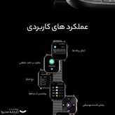 ساعت هوشمند آی می لب مدل IMILAB W02 دارای قابلیت های صفحه نمایش رنگی، صفحه نمایش لمسی، کنترل موسیقی (Music Player)، کنترل سطح اکسیژن خون، قابلیت مکالمه از طریق بلوتوث بند سیلیکون