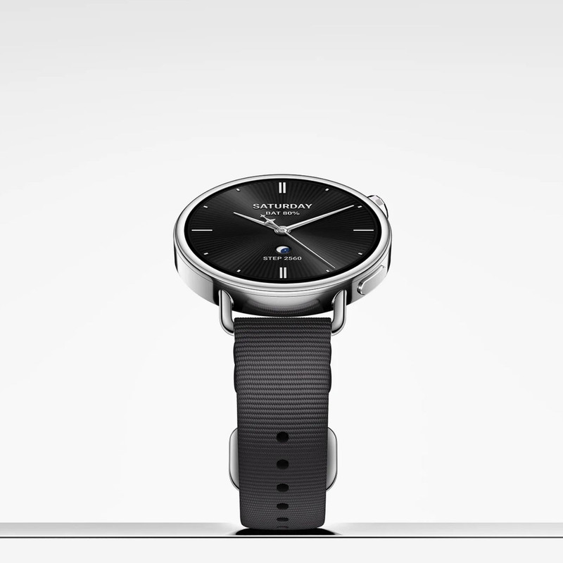 ساعت هوشمند 41 میلیمتری شیائومی مدل Watch S4 با بند سیلیکونی، سازگار با اندروید 8.0 به بالا و iOS 14 به بالا