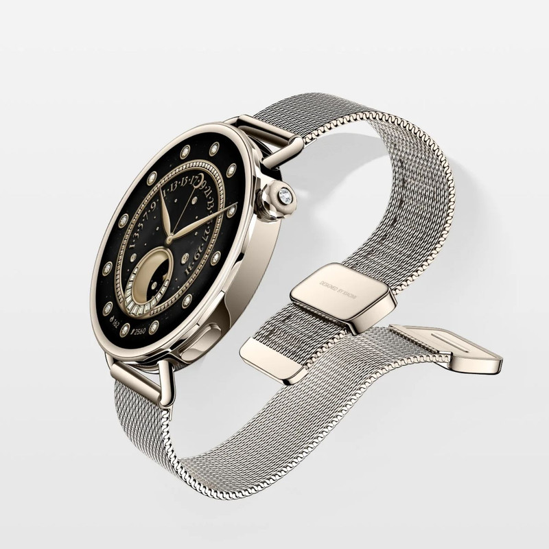 ساعت هوشمند 41 میلیمتری شیائومی مدل Watch S4 با بند سیلیکونی، سازگار با اندروید 8.0 به بالا و iOS 14 به بالا