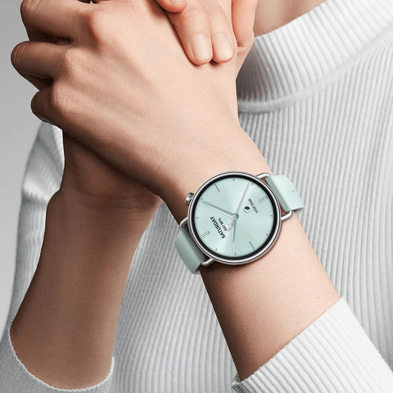 ساعت هوشمند 41 میلیمتری شیائومی مدل Watch S4 با بند سیلیکونی، سازگار با اندروید 8.0 به بالا و iOS 14 به بالا