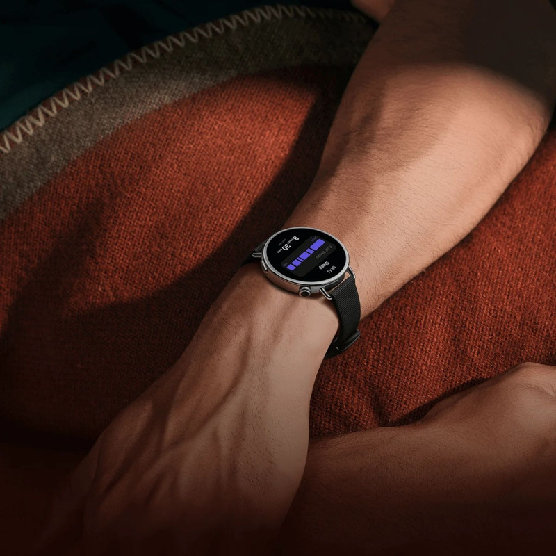 ساعت هوشمند 41 میلیمتری شیائومی مدل Watch S4 با بند سیلیکونی، سازگار با اندروید 8.0 به بالا و iOS 14 به بالا