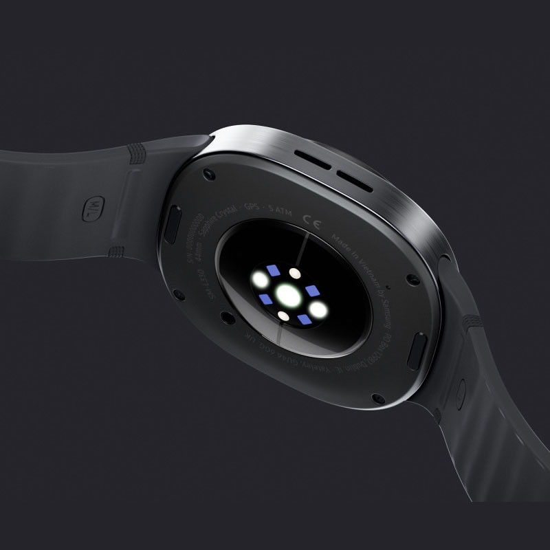 ساعت هوشمند 44 میلیمتری سامسونگ مدل Galaxy Watch 8 با بند پلاستیکی