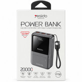 پاور بانک 22.5 وات یسیدو مدل YP96 PD ظرفیت 20000 میلی آمپر ساعت