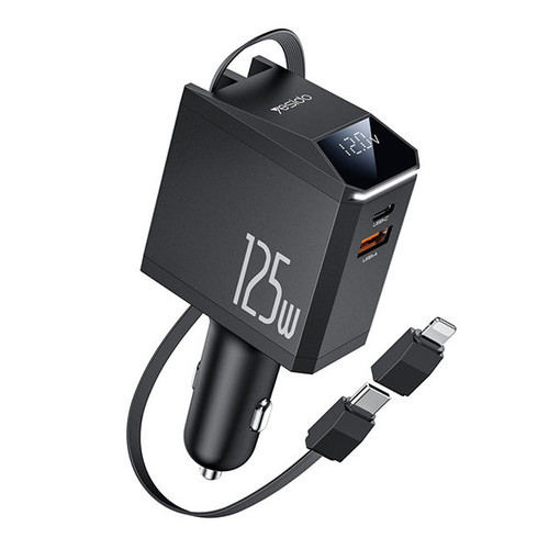 شارژر فندکی 125 وات سه پورت یسیدو مدل Y71