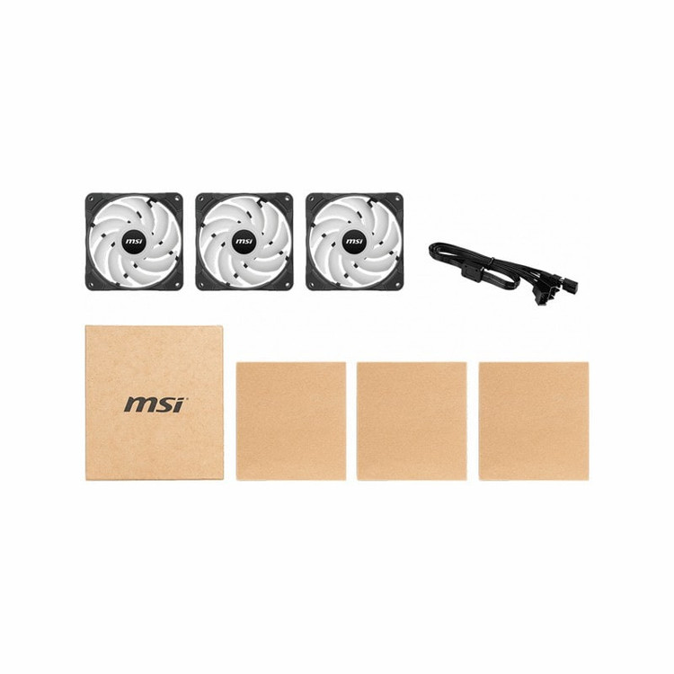 فن کیس ام اس آی مدل MAG MAX F12A-3 BK بسته سه عددی